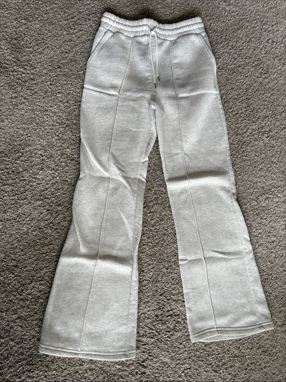 Women’s Light Gray Drawstring Lounge Pants